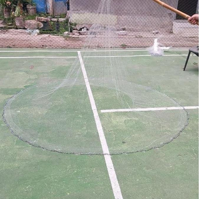 Jala lempar  bahan senar 2 meter jala udang dan jala ikan 3/4 inci siap pakai jala ikan jala udang j
