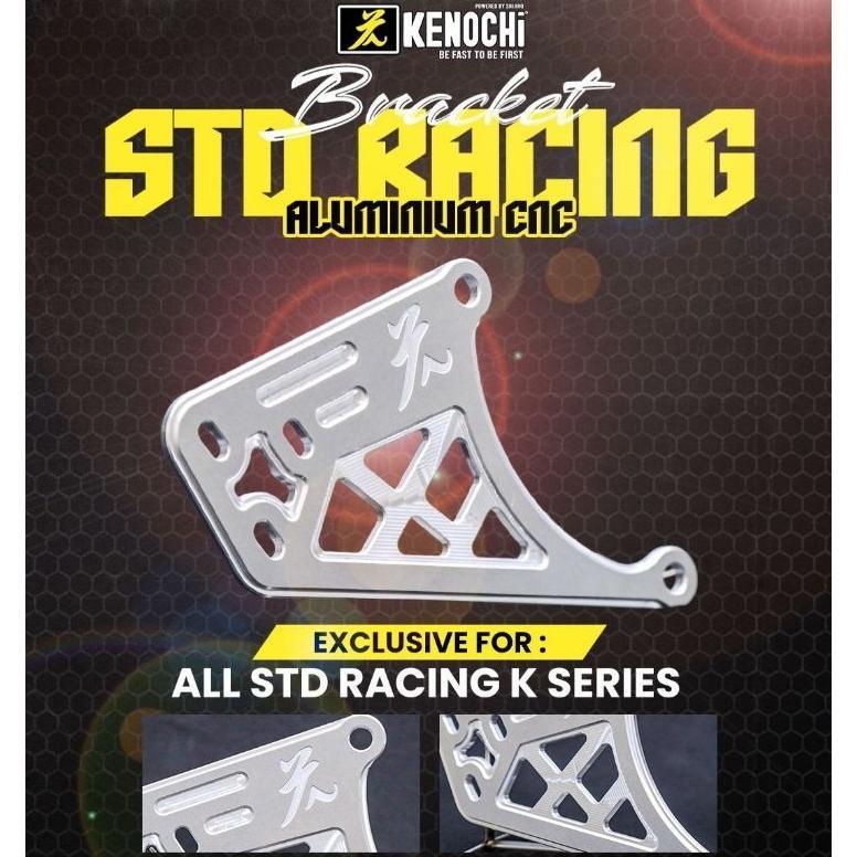 BREKET BRACKET CNC KNALPOT KENOCHI STANDAR RACING K SERIES FOR MIO MIO-M3 BEAT SCOOPY FAZZIO FILANO 