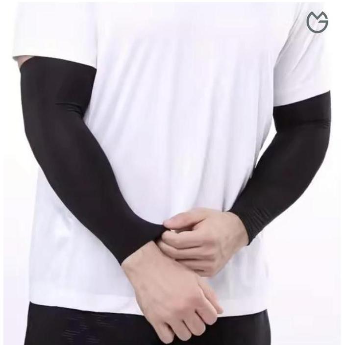 Manset Tangan Olahraga Pria Wanita Emga MT1E Panjang Polos Pelindung Lengan Pendek Arm Sleeves Unise