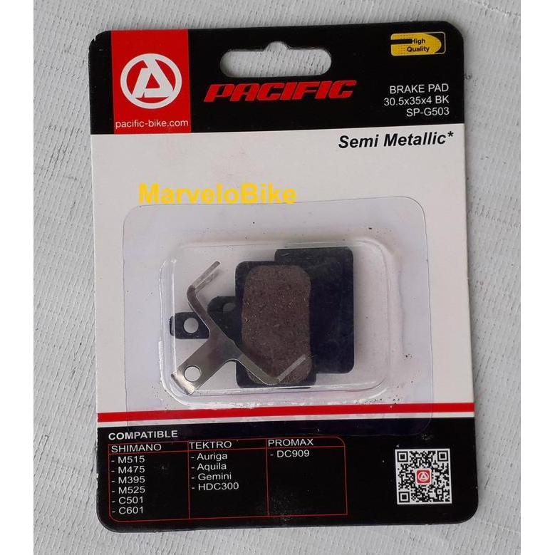 Brake Pad Kampas Rem Cakram Sepeda Pacific G503 Kotak