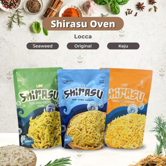[] Locca Teri Krispi Oven Shirasu Jepang 80 gram - Snack Anak - MPASI Anak