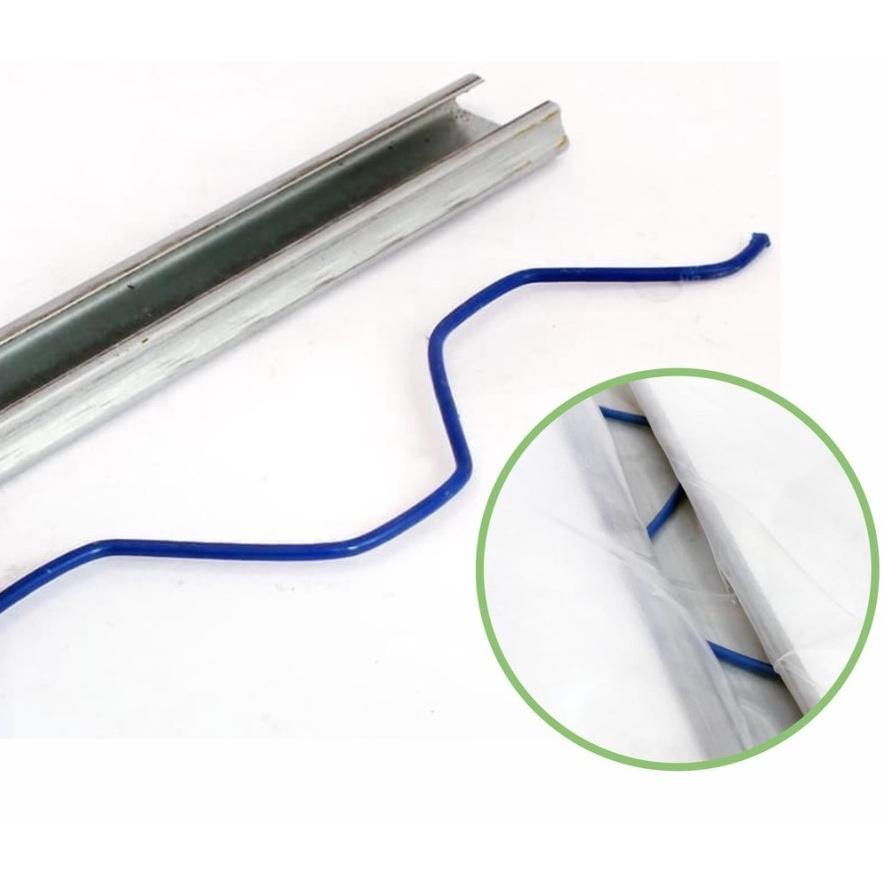 Spring Clip Galvalum 2 Meter Lengkap / Penjepit Plastik UV Greenhouse Spring Klip