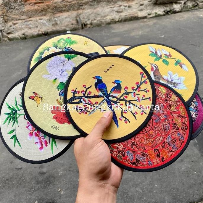 Plafon Sangkar Cungkok Bulat Bahan Kain