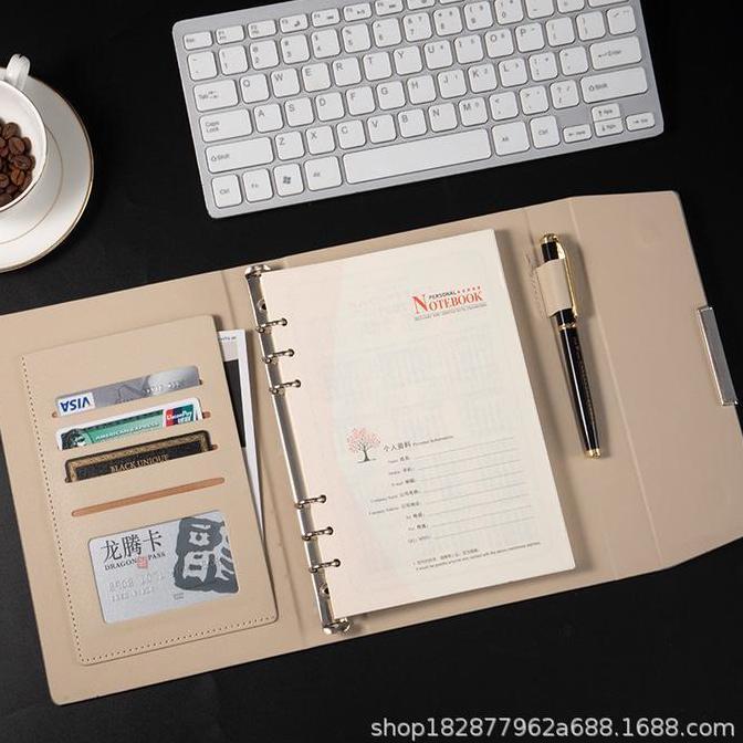 Bergaransi [Bisa Custom] Buku Binder Agenda Custom Ukuran A5/ Binder A5 Custom - Non Custom, Hitam