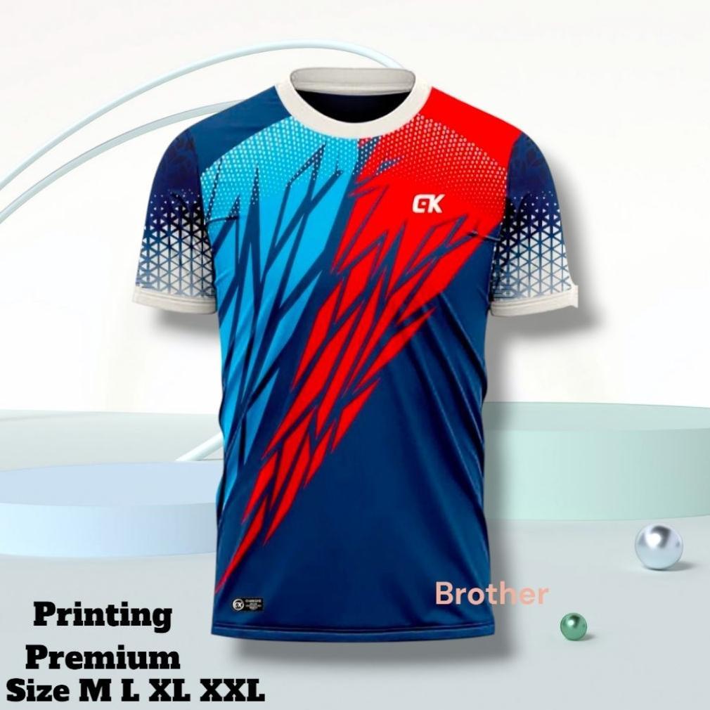 BIG PROMO COD Kaos Trainning Baju Running Baju Olahraga Pria Wanita Premium Dewasa Baju Full print B