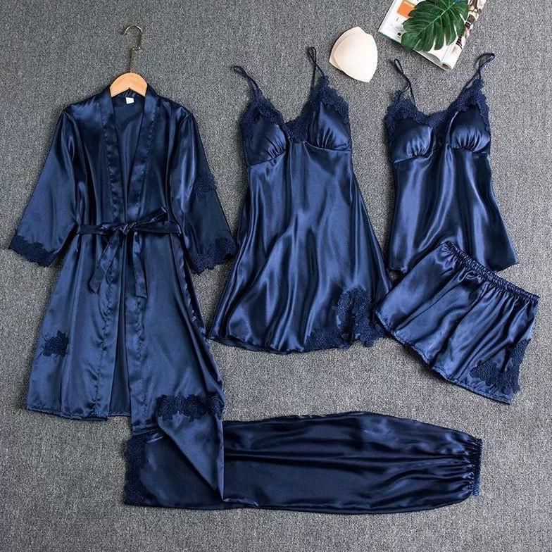 TERMURAH PIYAMA SET SEXY KIMONO 5 IN/BAJU DINAS MALAM WANITA HOT/BAJU DINASBAJU TIDUR/BAJU TIDUR SAT