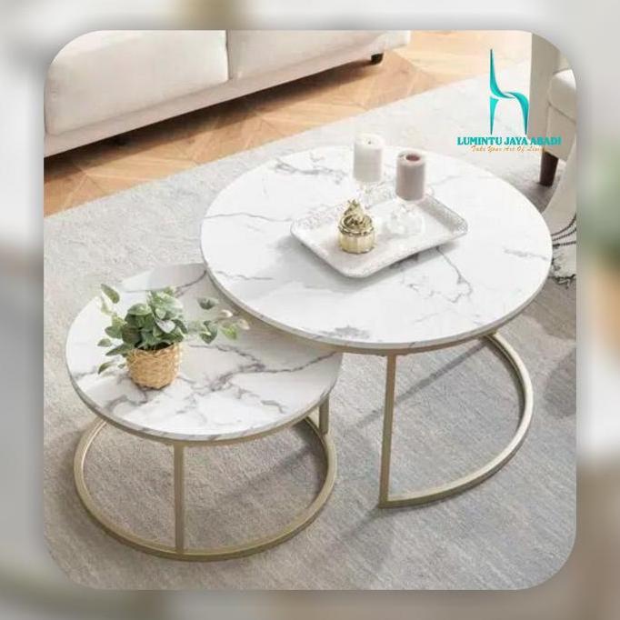 Terbaru Meja Tamu Bulat, Meja Marmer, Coffee Table, Meja Kopi Mewah, Meja Mewah Marmer, Meja Marmer 