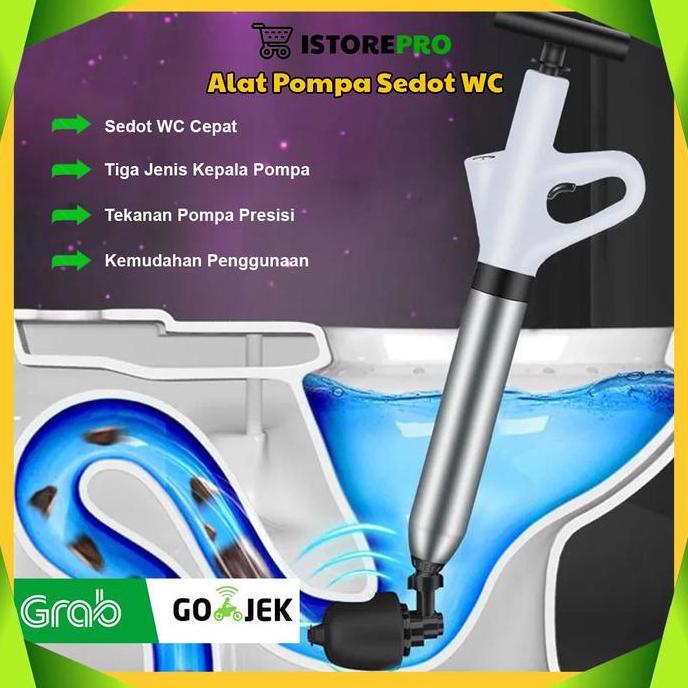 Termurah Alat Pompa Penyedot Pendorong Saluran Kloset Sedot Wc Duduk Toilet Anti Mampet Tersumbat Pl