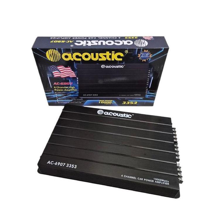 Power amplifier 4 channel acoustic ac-6907 3353 terlaris