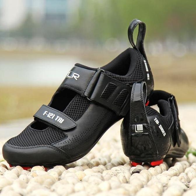 Sepatu FLR F-121 Triathlon Shoes - Black terlaris