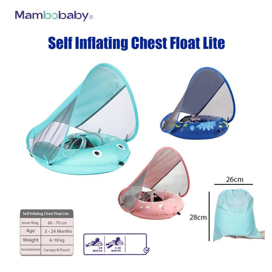 Mambobaby Self Inflating Chest Float Lite Pelampung Bayi Renang Anak