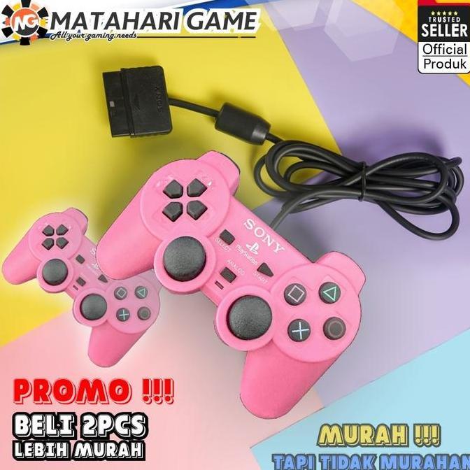 Stick- 2Pcso Stick Stik Ps2 Playstation2 Kualitas Terjamin Rna Pink/ Getar Joystick