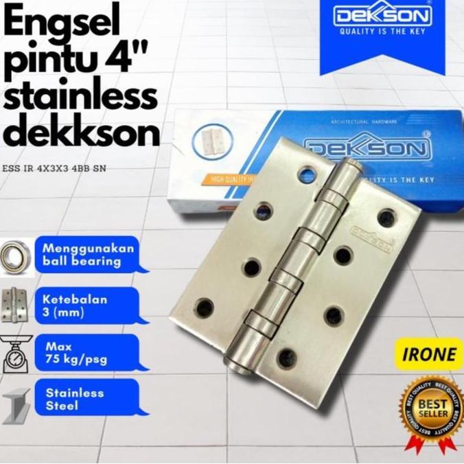 Engsel 4 Inch Stainless Dekson Engsel Pintu Dekson Engsel Pintu 4 Inch Stainless  Tebal Dekson Engse