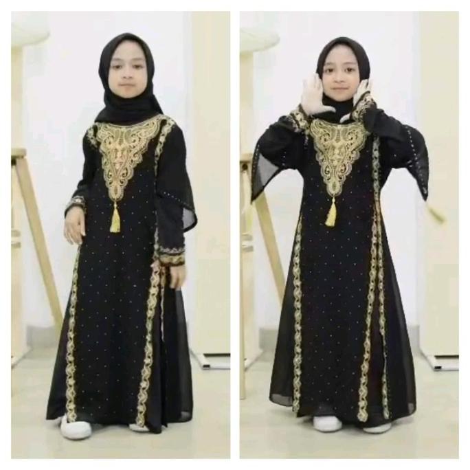Abaya Anak Irana Bordir Varian Warna Elegan Gamis Muslim Anak Cewek Nyaman Dipakai Bisa