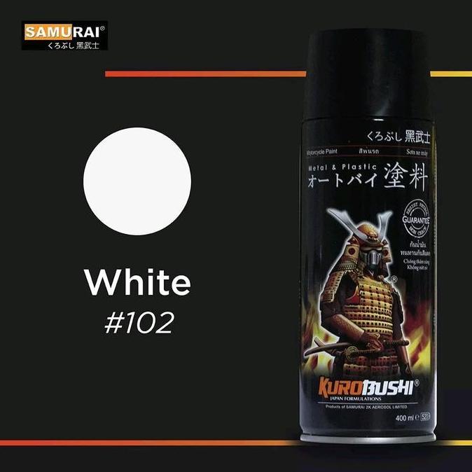 Now- Samurai Paint Pilok Cat Samurai White 1 1 Putih Pilok Cat Aerosol 400Ml