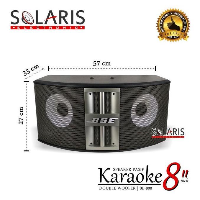 gacorrriki / SPEAKER KARAOKE 8 Inch DOUBLE WOOFER BSE BE-800 SPEAKER PASIF Bass Speakers Diskon
