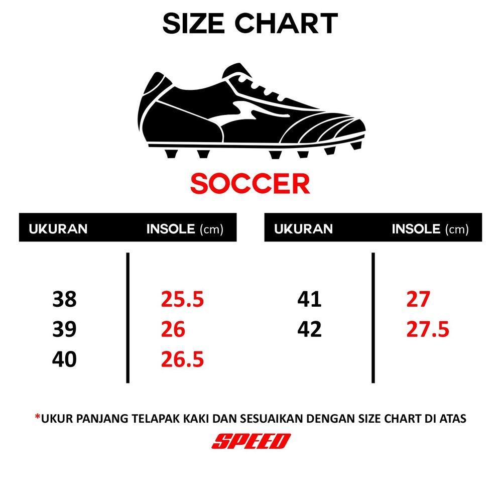 BestPromo Speed - Sepatu Bola Pria - Kingston - Citroen - Sepatu Mini Soccer - Sepatu Soccer 40-41