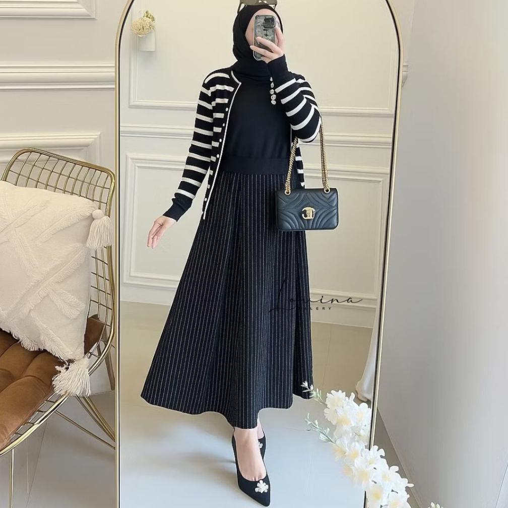 BIG SALE LOVINA - ROK REMPEL - ROK KOREAN STYLE WANITA KEKINIAN - ROK SALUR - ROK LUCU WANITA KOREAN