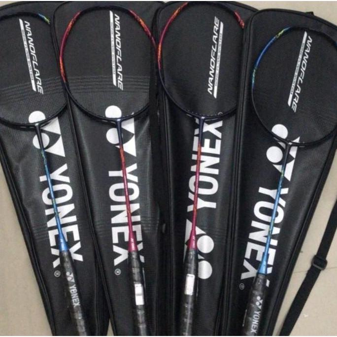 musli.store New Colour Raket Badminton Yonex Nanoflare 700 Magenta / cyan + senar Diskon