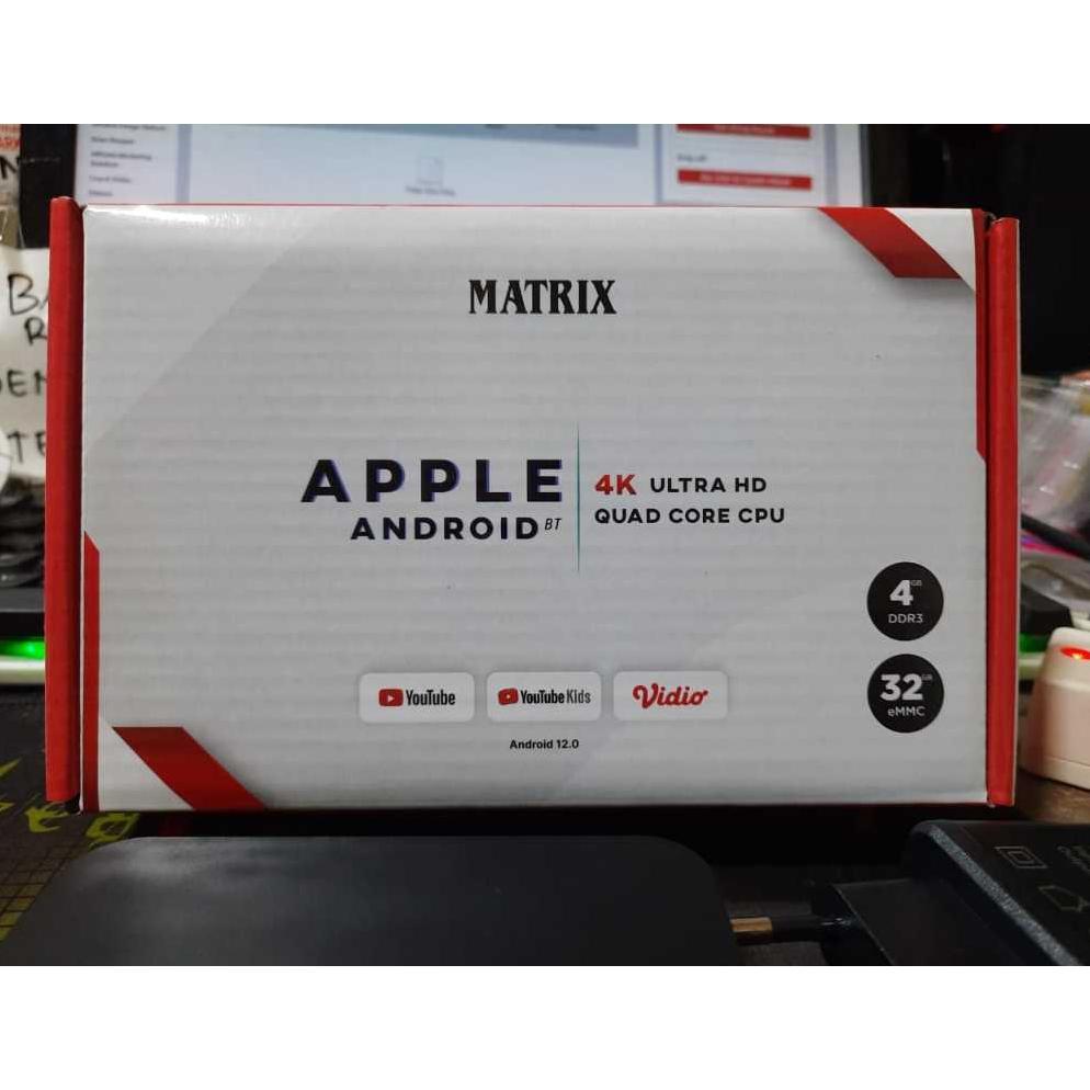 hot deals original stb android tv box matrix apple ram 4gb / internal 32gb bluetooth voice