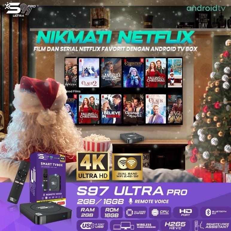 cuci gudang android tv smart box s97 ultra pro terbaru 2025