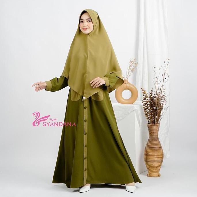 Khza- Hijab Syandana - Gamis Lebaran Kasya Dress Only (Gamis Saja)