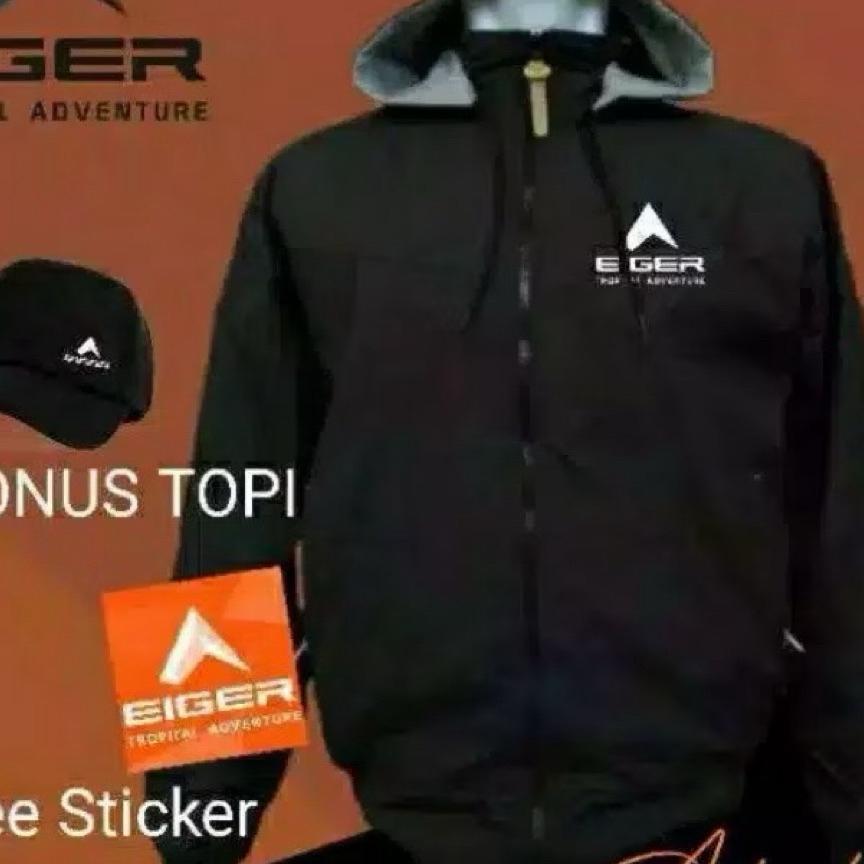 [Cod] Jaket Parasut Gunung Eiger - Bonus Topi