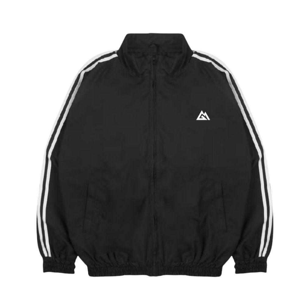Jaket Tracktop Parasut Vintage Pria Wanita Waterproof Jaket Tracktop Casual Windbreaker