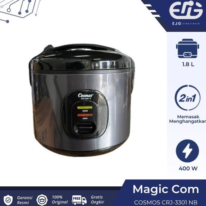 Tronix- Cosmos Magic Com Crj 3301 N Crj 3301 Nb Rice Cooker 1.8 Liter Crj3301N Crj3301Nb