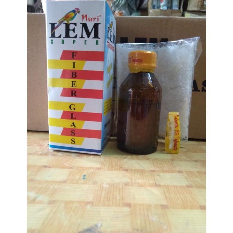Lem Fiber AW/ Lem Fiber Glass Nuri/ Lem Fiberglass/ Lem asbes/ Lem serbaguna/ Lem Super Nuri