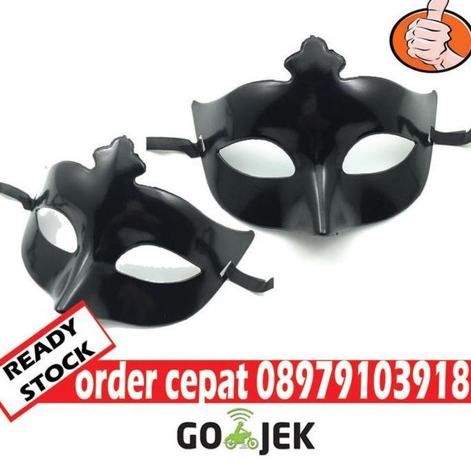 TOPENG PARTY FULL BLACK TOPENG PESTA POLOS HITAM jakarta