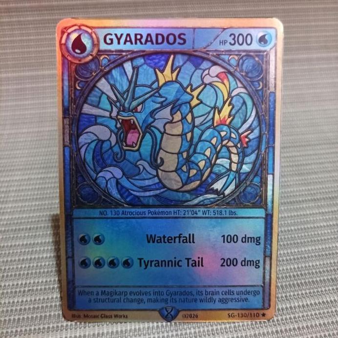 Pokemon custom card gyarados mosaic foil