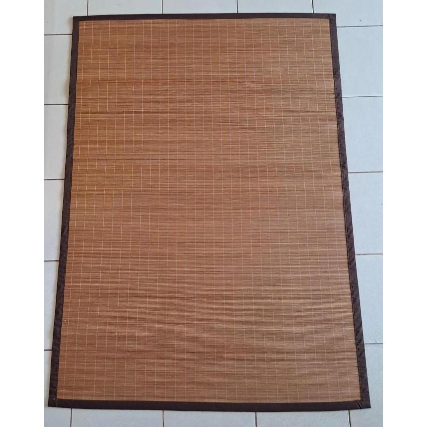 NEW 200cm x 250cm Tikar Core Rotan Polos - Tikar Karpet Rotan Core Coklat, Karpet Bambu. Tikar Rotan