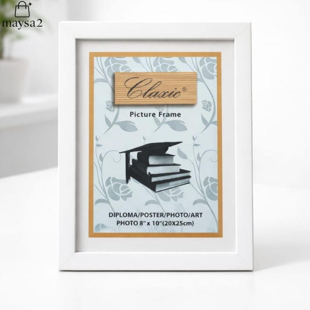 Bingkai Foto 10R/8R 20x25 cm Minimalis | Frame 10R/8R Bingkai Foto / Sertifikat / Poster | Hitam Put