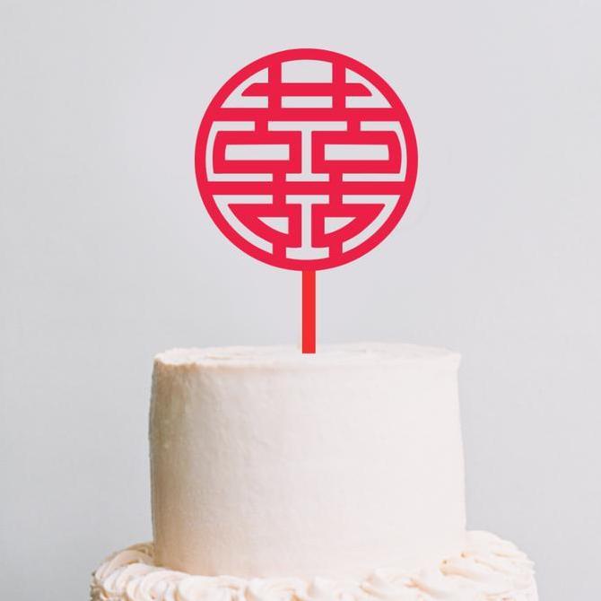 CAKE TOPPER SANGJIT / TOPPER KUE SANGJIT LAMARAN / TOPPER SHUANG XI