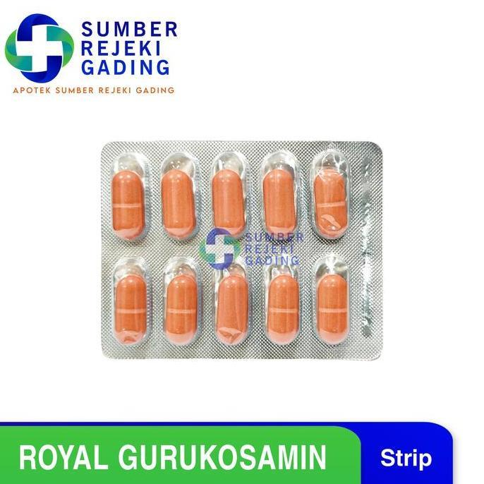 Royal Gurukosamin 1 blister isi 10 Memelihara Kesehatan Lutut Persendian