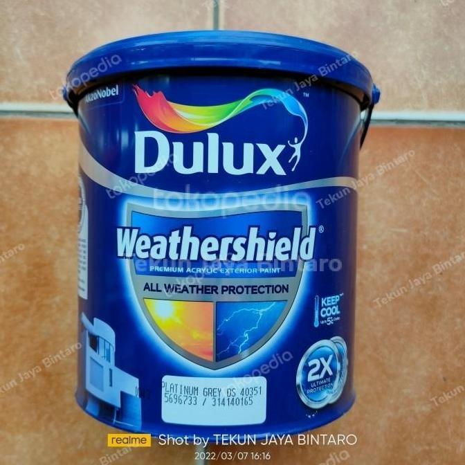 OK CAT DULUX WEATHERSHIELD PRO PLATINUM GREY 2.5 LITER *
