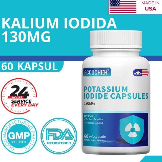 Iodida Potasium 130MG, Membantu Menjaga Fungsi Tiroid yang Optimal dan Keseimbangan Energi 60 Kapsul