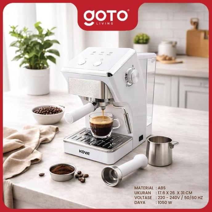 [COD] Kova Prezzo Coffee Grinder Mesin Pembuat Kopi Espresso 1.5L