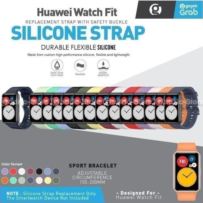Silicone Strap for Huawei Watch Fit / Fit SE (Rubber Silikon Tali Smartwatch)