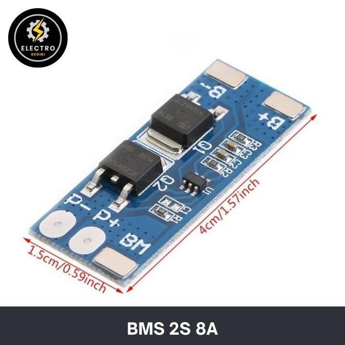 {{{{{{] BMS 2S 8A 8V 7.4V 8.4V Baterai Li-ion Lithium 2 s 8 a 18650 Charger Module STANDAR