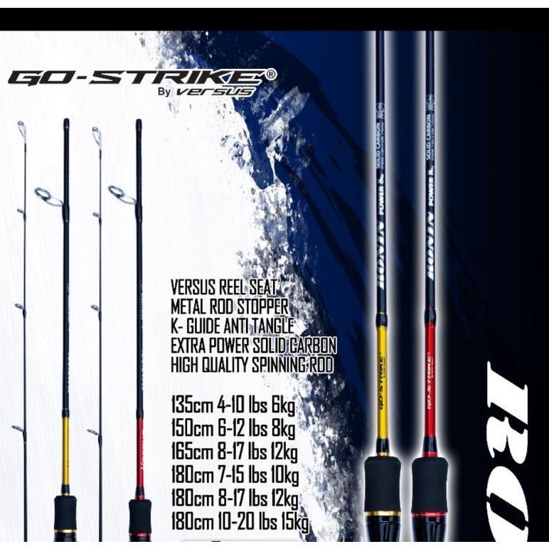 joran pancing versus ronin pilihan 135 150 165 180 solid carbon