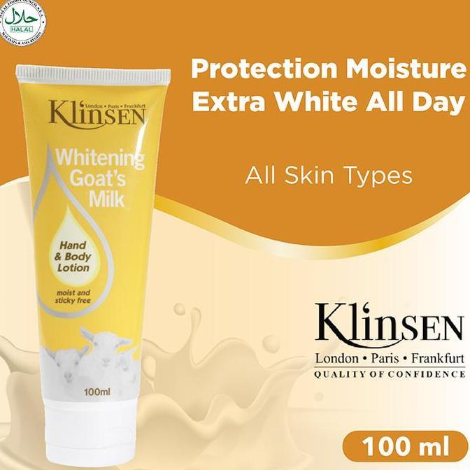 Skin- Hand Body Lotion Klinsen Whitening Goat'S Milk 100 Ml