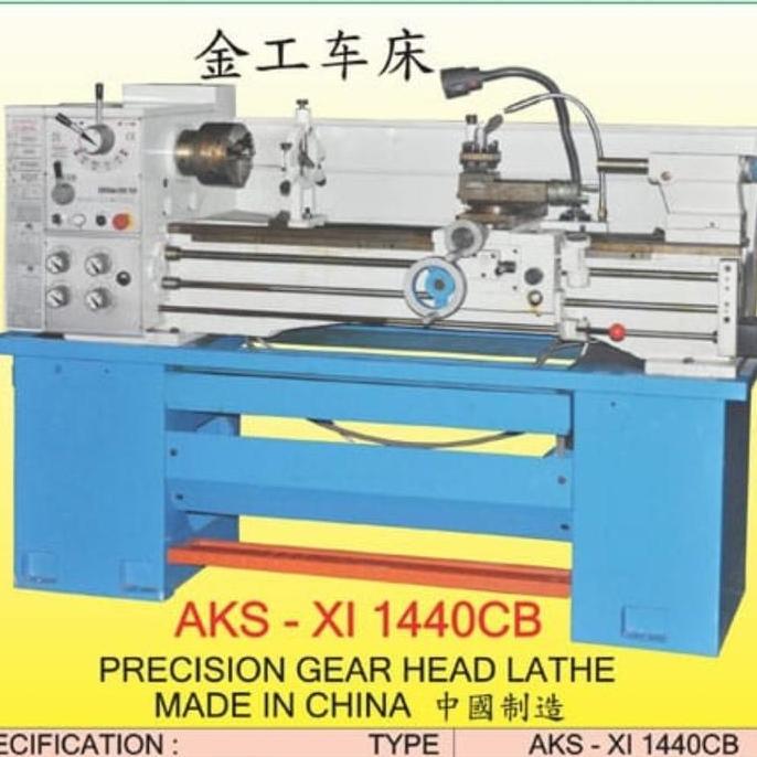 #####] Mesin Bubut Aks 3 phase panjang 1 meter