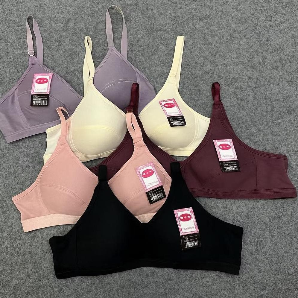 GARANSI SF - SPORT BRA REMAJA / MY BRA POLOS WARNA TANPA KAWAT & BUSA / BH REMAJA TANPA BUSA P14 KEK