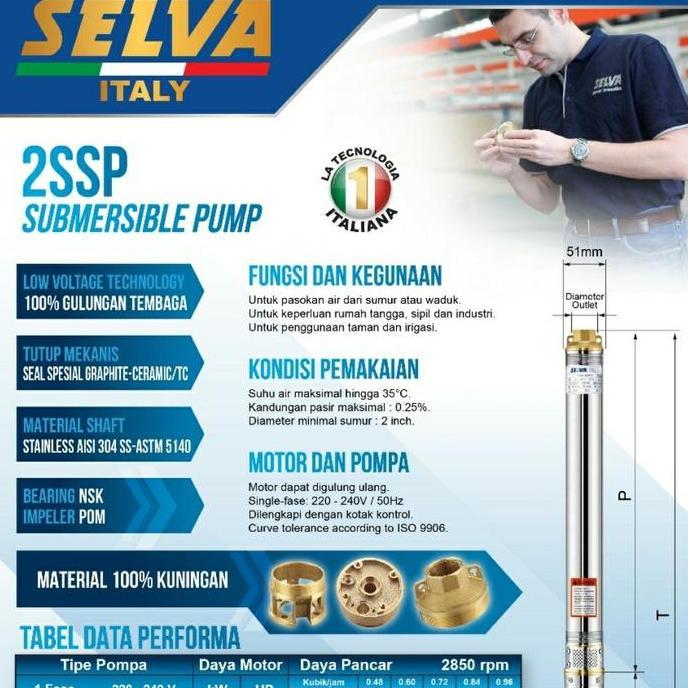 *$*$*$*$] Pompa Submersible SELVA / Pump Submersible Pompa Celup Sumur 2 inch