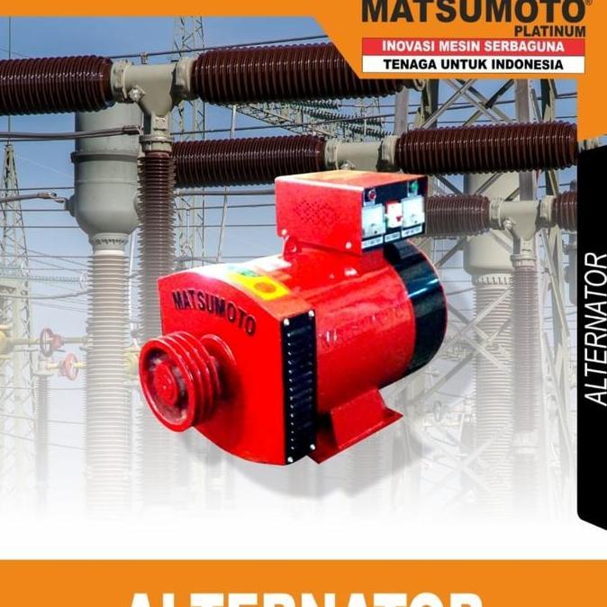 <<<<<] Alternator Tembaga Matsumoto 3 kva ST3 3000 watt