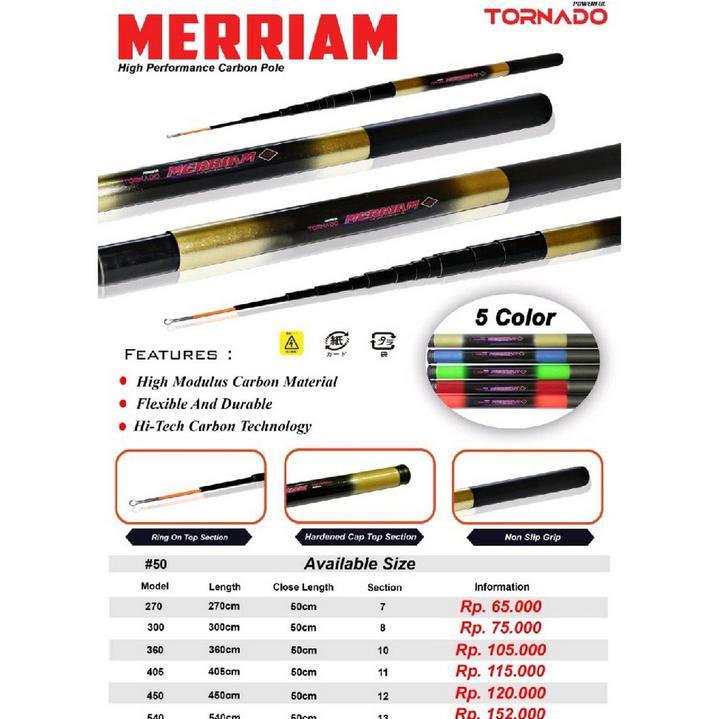 Joran Tegek Tornado Merriam Karbon 270/300/360