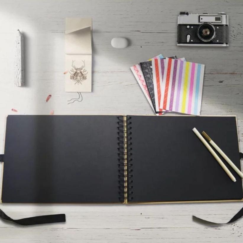 Scrapbook Album Aesthetic Foto Photo Notebook Vintage Buku Catatan Story Book A4 / A5