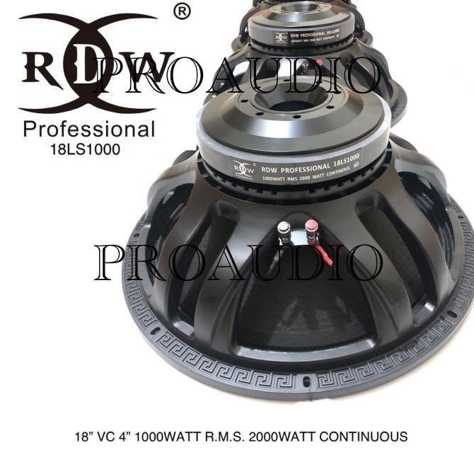 BEBAS ONGKIR - Speaker Komponen 18in RDW 18LS1000 18 LS 1000 18 LS1000